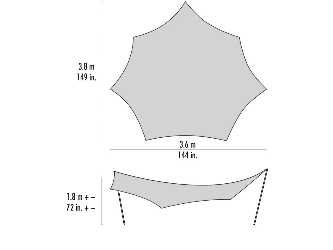 MSR Rendezvous Sun Shield – Gruppentarp 120 / 200 Wing – Herstelleransicht 4