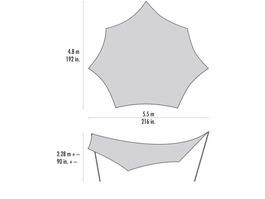 MSR Rendezvous Sun Shield – Gruppentarp 120 / 200 Wing – Herstelleransicht 5