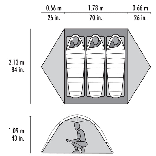 MSR Elixir 3 – 3-Personen-Trekkingzelt – Herstelleransicht 11