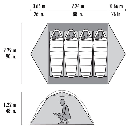 MSR Elixir 4 – 4-Personen-Trekkingzelt – Herstelleransicht 11