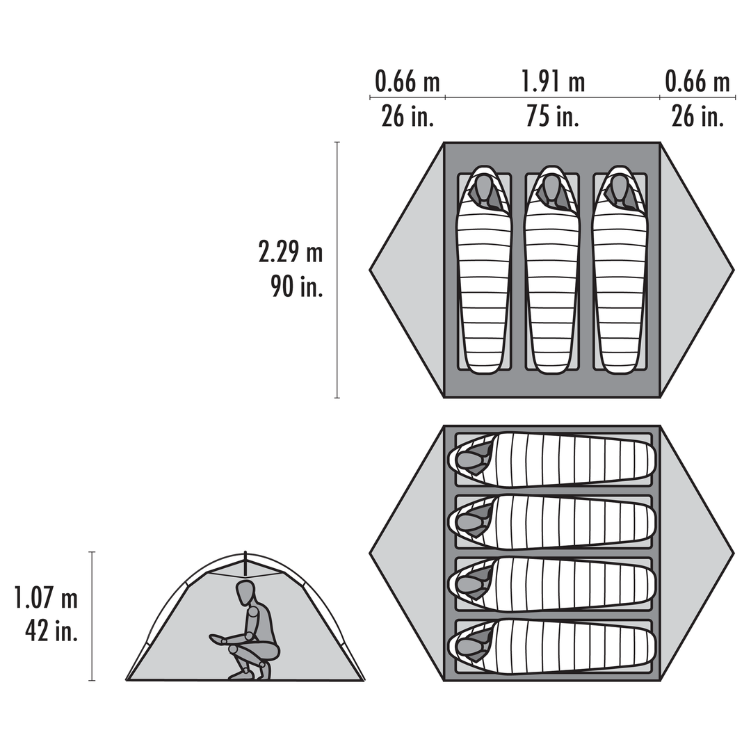 MSR Hubba Hubba HD 3 – 3-Personen-Zelt – Herstelleransicht 13