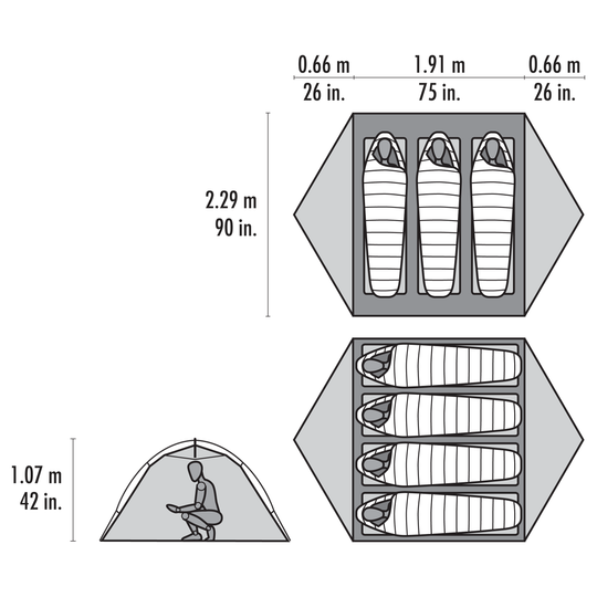 MSR Hubba Hubba HD 3 – 3-Personen-Zelt – Herstelleransicht 13