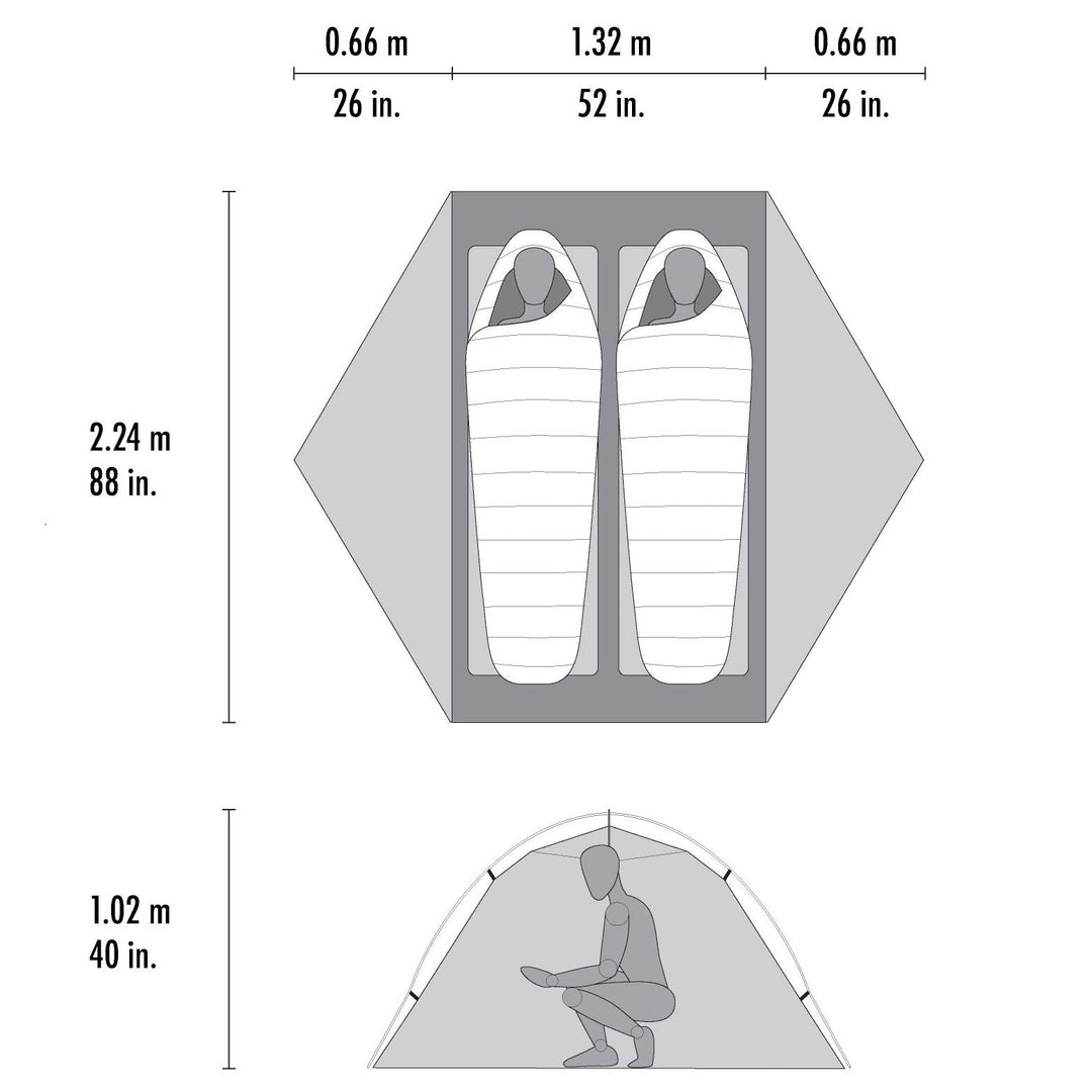 MSR Hubba Hubba LT 2 – 2-Personen-Zelt – Herstelleransicht 13