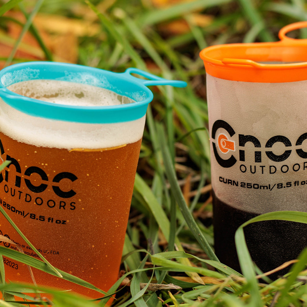 Cnoc Curn Cups, Pair (Orange and Blue)