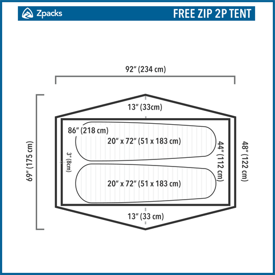 Zpacks Free Zip 2P Freestanding