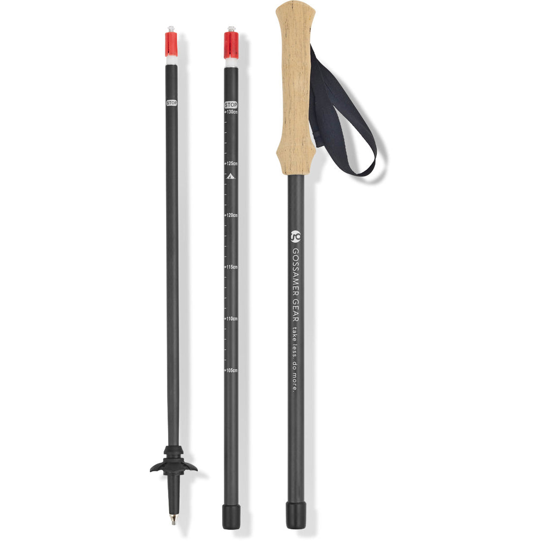 LT5 Three Piece Carbon Trekking Poles (pair)
