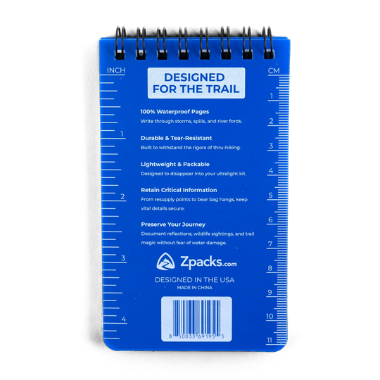 Zpacks Waterproof Trail Notebook – wasserfestes Notizbuch – Produktansicht 12