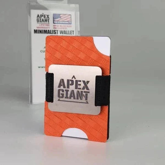 Apex Giant Minimalist Wallet – Basket Weave Hunter Orange – Produktansicht 1