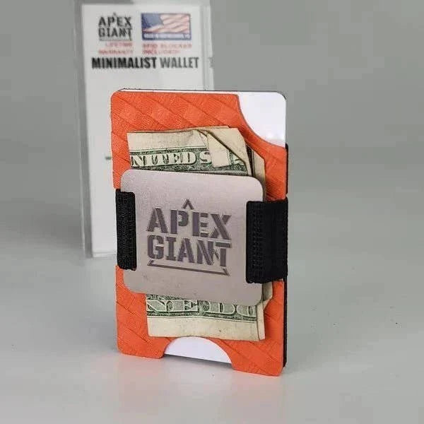 Apex Giant Minimalist Wallet – Basket Weave Hunter Orange – Produktansicht 2