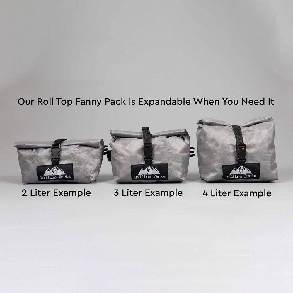 Hilltop Packs Custom Roll Top Fanny Pack – personalisierbare Hüfttasche – Herstelleransicht 7 / Gestaltungsbeispiel