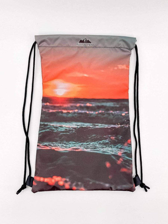 Hilltop Packs Custom Printed Drawstring Backpack – personalisierbarer Kordelzugrucksack – Herstelleransicht 11 / Gestaltungsbeispiel