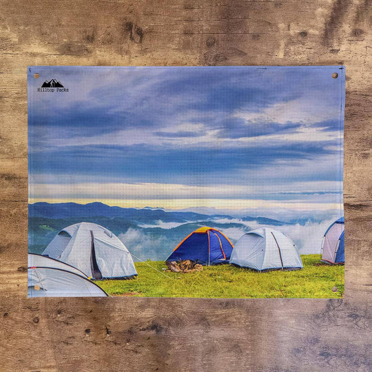 Hilltop Packs Custom Printed Welcome Mat – personalisierbare Ausrüstungsunterlage – Herstelleransicht 4 / Gestaltungsbeispiel