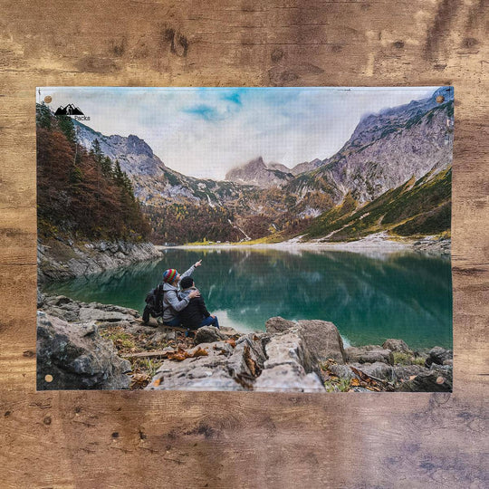 Hilltop Packs Custom Printed Welcome Mat – personalisierbare Ausrüstungsunterlage – Herstelleransicht 5 / Gestaltungsbeispiel
