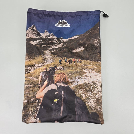 Hilltop Packs Custom Printed Stuff Sack D50T – personalisierbarer Packsack – Herstelleransicht 4 / Gestaltungsbeispiel