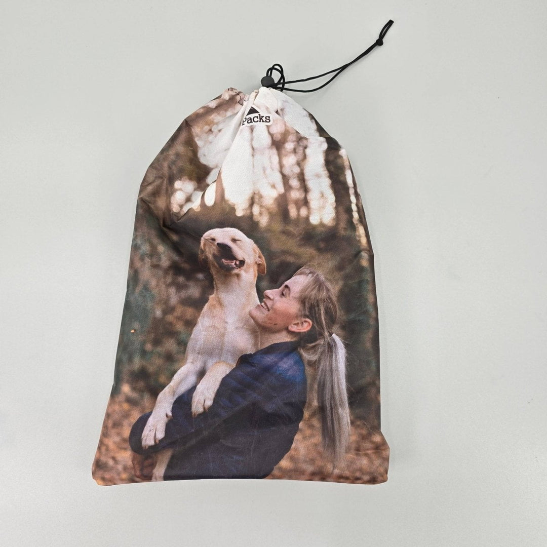 Hilltop Packs Custom Printed Stuff Sack D50T – personalisierbarer Packsack – Herstelleransicht 2 / Gestaltungsbeispiel