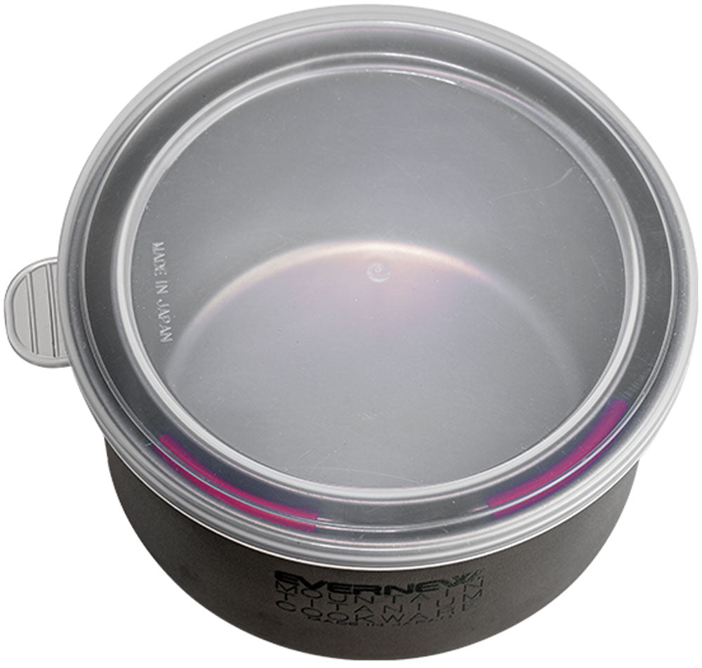 Evernew Ti Storage Pot 560 – Deckel von oben
