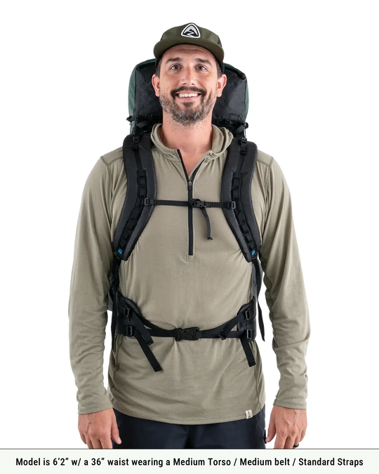 Zpacks Detachable Shoulder Straps – mit Lastkontrollriemen – Produktansicht 4