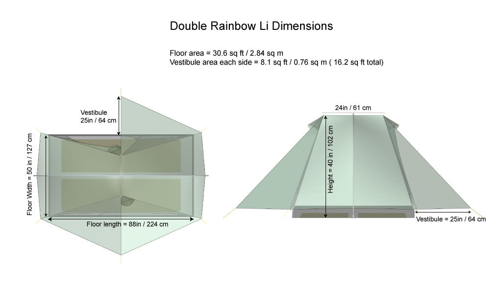 double rainbow li tent Tarptent Double Rainbow Li – HikerHaus