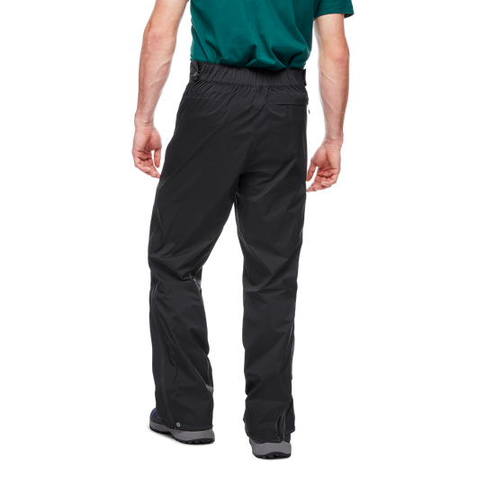 Black Diamond STORMLINE STRETCH FULL ZIP RAIN PANTS - MEN'S - HikerHaus