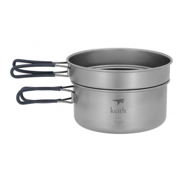 KEITH Titan 1250ml Kochtopf mit Pfanne 800ml - HikerHaus